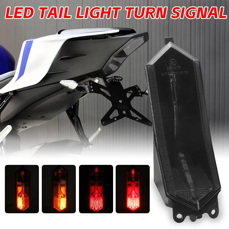 Integrated LED Tail Light For YZF R1 2004-2006 Smoke Smoke Integrated ...