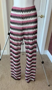 Neu mit Etikett Asos Schwimmen schwarz weiß pink offene Strickhose durchsichtig Badeanzug Überwurf US 4 - Bild 1 von 5