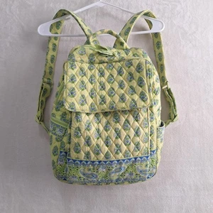 Zaino Vera Bradley KATHERINE giallo e verde elefanti fodera blu ritirato - Foto 1 di 19