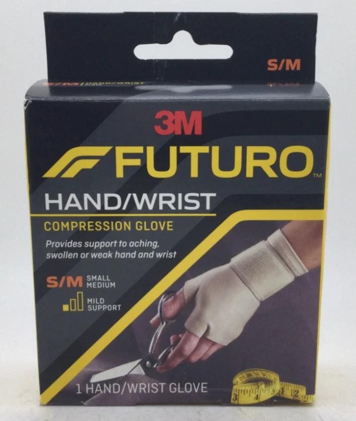 FUTURO Hand and Wrist Compression Glove Small/Medium, Beige - Image 1 of 2