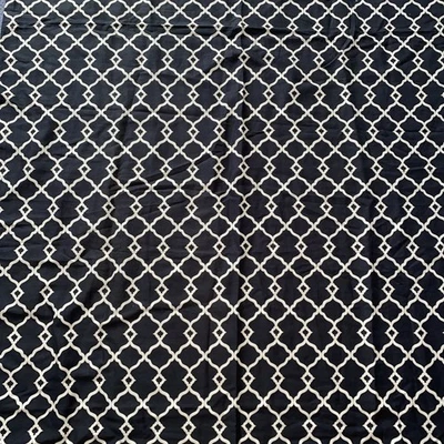 "Par de paneles de cortina Waverly Lovely Lattice Onyx negros 43""x88"" (2)" Foto 1 de 4