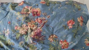 Pottery Barn Meadow Floral Reversible Percale Comforter King Sham 36 x 20" New - Picture 1 of 7