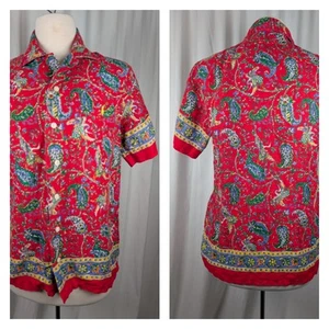 Men's Camp Shirt Polo Ralph Lauren Short Sleeve Linen Huron Choppa Paisley SP Ch - Picture 1 of 24