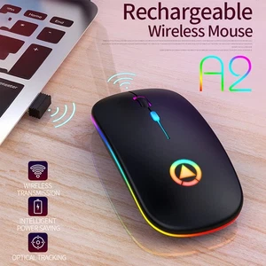 Rechargeable Silent Ergonomic Wireless Bluetooth Gaming Mouse For Laptop PC - Photo 1/18