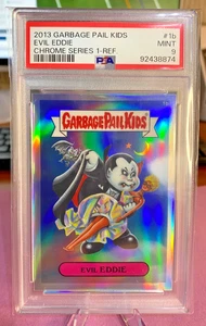 EVIL EDDIE 2013 Garbage Pail Kids Chrome Series 1 Refractor PSA 9 MINT - Picture 1 of 1