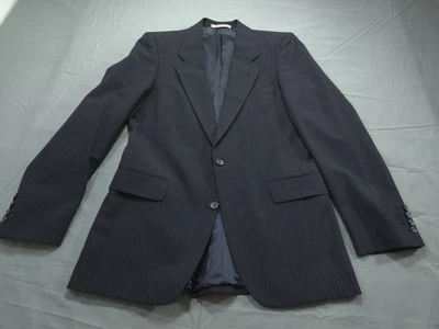 Vintage Yves Saint Laurent Mens Blazer Blue 36R Wool Jacket Sport Coat Tweed - Image 1 of 4