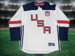 Team USA World Cup Of Hockey 2016 WCOH Adidas White Jersey Sz Large Preowned - Picture 1 of 11
