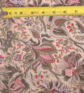 Fashion Fabrics Cotton Fabric 36" X 44" Floral Paisley - Picture 1 of 1
