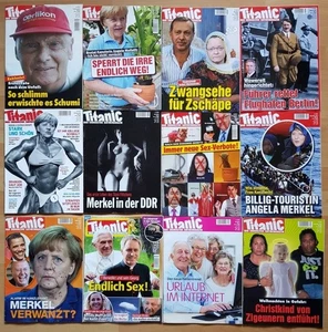 24x Titanic 2010 - 2014 Satiremagazin endgültig Jahrgang komplett Zeitschrift - Bild 1 von 2