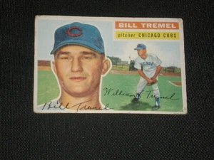 Tarjeta autografiada firmada por Bill Tremel 1956 Topps #96 Chicago Cubs - Imagen 1 de 1