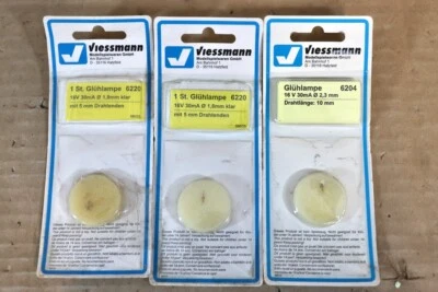 VIESSMANN 6220 6204 CALIBRE HO 2x BOMBILLA TRANSPARENTE LUZ LED 30mA 1.8 y 2.3mm 16V od Foto 1 de 4