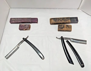 2 Vintage Straight Razors H. Boker & Co. Silver King & Merrick Anderson (READ) - Bild 1 von 20