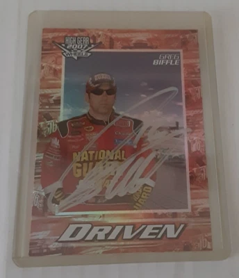 2007 Greg Biffle Autographed Wheels High Gear Driven NASCAR DR 10/27 Press Pass - Image 1 of 2