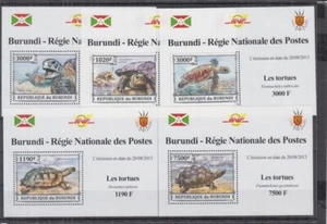 ST975Pd. Burundi - Estampillada sin montar o nunca montada - Tortugas - 2013 - De lujo - Imagen 1 de 1