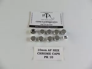 BOLT COVERS BOLT CAPS CHROME SUIT 10mm AF BOLTS .....Pack 10 - Foto 1 di 8