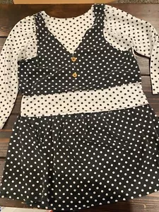 Vintage outfit from 1980s size 7/8 from JC Pennys Long sleeved top and skirt - Picture 1 of 8