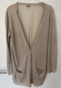 hoss intropia Strick-Jacke - Cadigan - Beige - Leinen Seide - Gr. M - Bild 1 von 10