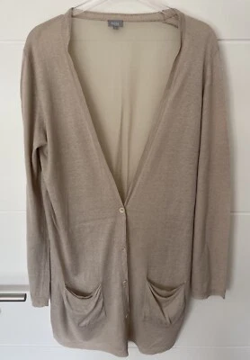 hoss intropia  Strick-Jacke - Cadigan - Beige - Leinen Seide - Gr. M - Bild 1 von 4