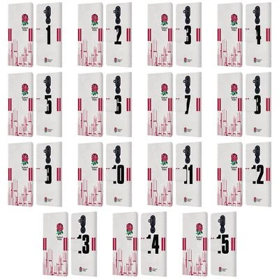 ENGLAND RUGBY UNION 2022/23 PLAYERS HOME KIT LEATHER BOOK CASE FOR NOKIA PHONES - Image 1 of 4