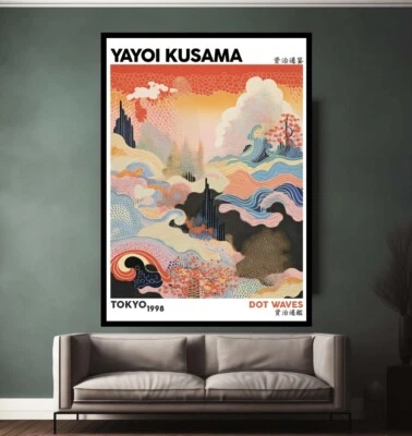 Large size Yayoi Kusame print, Yayoi Kusama poster, Yayoi Kusama Decor A4 to A0 - Image 1 of 2