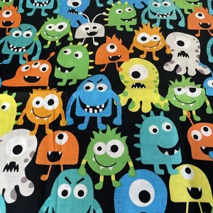 Cotton Fabric Space Alien Character Comic Jo-Ann 17” X 42” - Picture 1 of 3