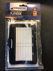 Champro Sports Wristband Playbook Triple Play Adult WHITE - Picture 1 of 5