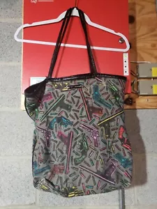 VTG RARE BETSEYJOHNSON ANDY WARHOL RAINBOW REVOLVER SAMPLE BAG TOTE BULLETS - Picture 1 of 7
