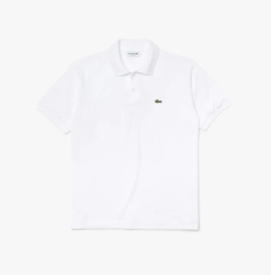 Polo Uomo Manica Corta LACOSTE Classic Fit L1212 001 Blanc - Imagen 1 de 4