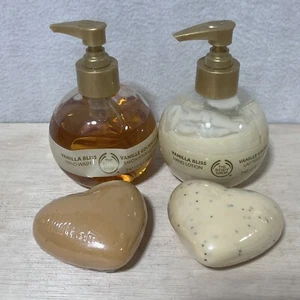 The Body Shop Vanilla Bliss Lavamani, Lozione Corpo Saponi Bar Set Regalo - Foto 1 di 5