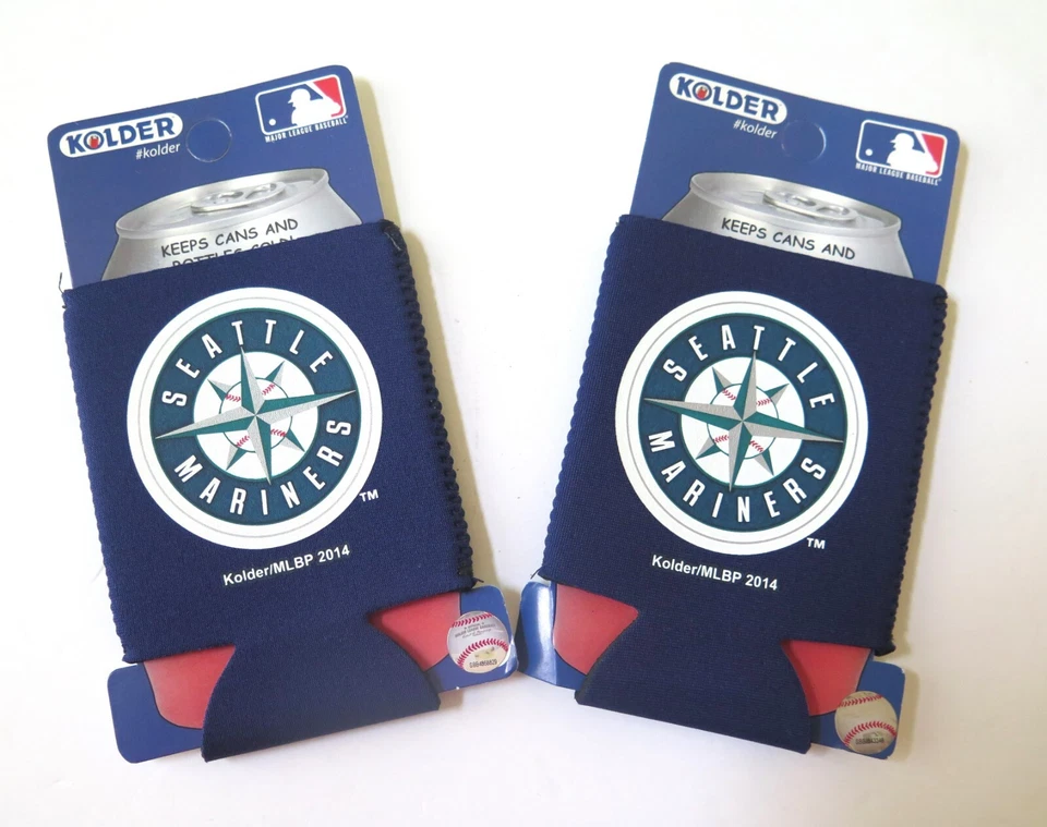 DOS (2) KADDYS DE BOLSILLO DE NEOPRENO SEATTLE MARINERS (VENTA DE UN DÓLAR) Foto 1 de 1