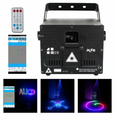5W RGB Animation Laser Projector ILDA APP Bluetooth DJ Party Stage Light Yc FB6 - Image 1 of 4