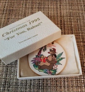 For You, Baloo Christmas Ornament Disney's The Jungle Book 1995 Grolier Col. - Picture 1 of 3