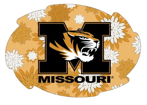 MISSOURI FLORAL SWIRL MAGNET-MISSOURI TIGERS CAR MAGNET-NEW FOR 2016! Cover