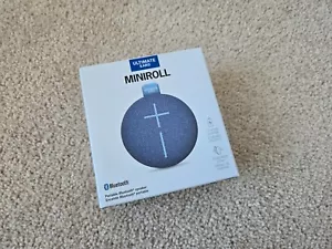 Ultimate Ears MINIROLL Ultra-Portable Waterproof Bluetooth Speaker Blue Logitech - Picture 1 of 7