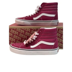 Vans Sk8 Hi Sneakers Cerise Pink Size 6.5 High Top New - Picture 1 of 12