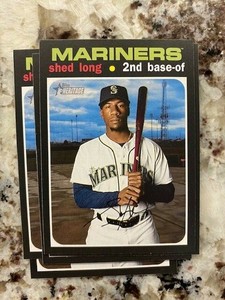 2020 TOPPS HERITAGE BASE CARD SEATTLE MARINERS SHED LONG #20