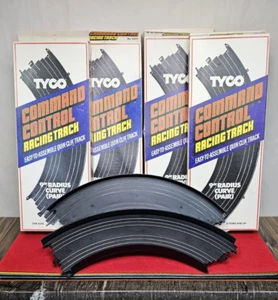Vintage Tyco Command Control Racing Track 9" Radius Curve Pair 4 Boxes No. 6433 - Picture 1 of 6