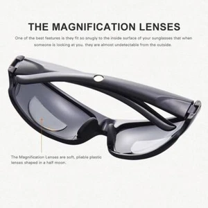Reusable Stick-on Bifocal Lenses Reading Glasses Replacement Patch - Picture 1 of 18