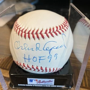 MLB Hall of Fame Orlando Cepeda autographed baseball “HOF 99” COA - Picture 1 of 3