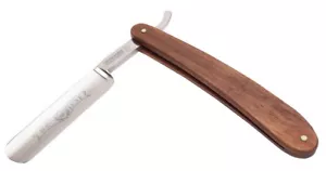 Navaja de Afeitar Deluxe 5/8 Acero Al Carbono Walnußholz Timor Giesen & - Imagen 1 de 2