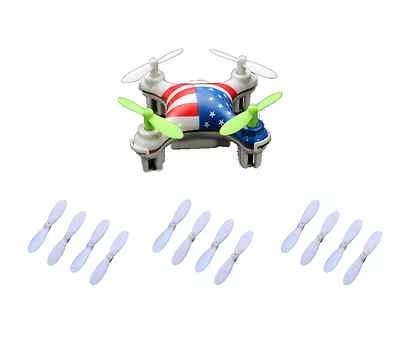 12x Blade Propeller Rotorblätter für WLtoys V676 Mini RC Quadcopter Drohne - Bild 1 von 4