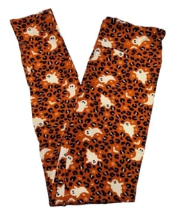Leggings donna LuLaRoe taglia TC2 fantasmi Halloween leopardato ghepardo più 18+ nuovi con etichette - Foto 1 di 4
