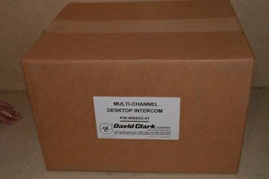 == DAVID CLARK MULTI-CHANNEL DESKTOP INTERCOM 40543G-01 / 40425G-01- NEW (D4) - Picture 1 of 1