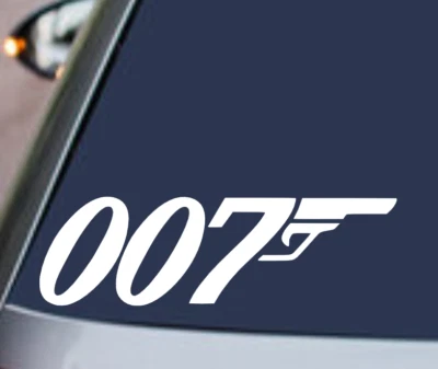 007 JAMES BOND VINYL DECAL STICKER CAR TRUCK REAR WINDOW BUMPER SPY MOVIE LOGO - Image 1 of 4