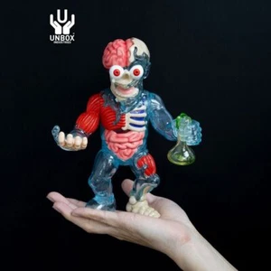 New UNBOX THE VISIBLE INVISIBLE MAN VINTAGE Clear Blue Figures Soft Vinyl H23CM - Picture 1 of 6