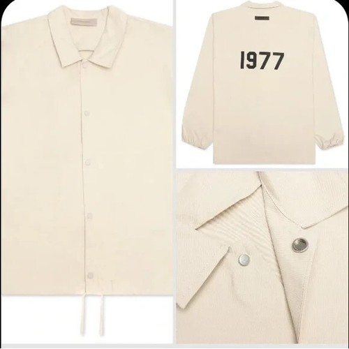 FEAR OF GOD GIACCA ALLENATORE PAURA DI DIO ESSENTIALS 1977 colore grano taglia oversize media