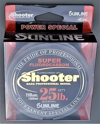 Fluorocarbono Sunline Shooter - Carretes de línea de pesca de 100 metros Power Any LB Test Foto 1 de 4
