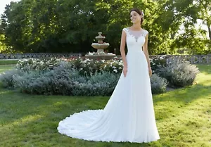 Vestido de Boda Mori Lee 5808 Talla 10 GENUINO - Imagen 1 de 2