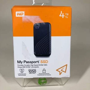 Neu WD My Passport SSD 4TB USB 3.2 tragbares Laufwerk (WDBAGF0040BGY) - Bild 1 von 6