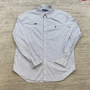 Camisa Polo Ralph Lauren Performance US Open Abotonada XL Blanca Azul Poni Nylon - Imagen 1 de 11